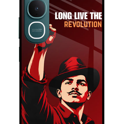 Bhagat Singh Revolution Vivo Y31 5G Glass Case