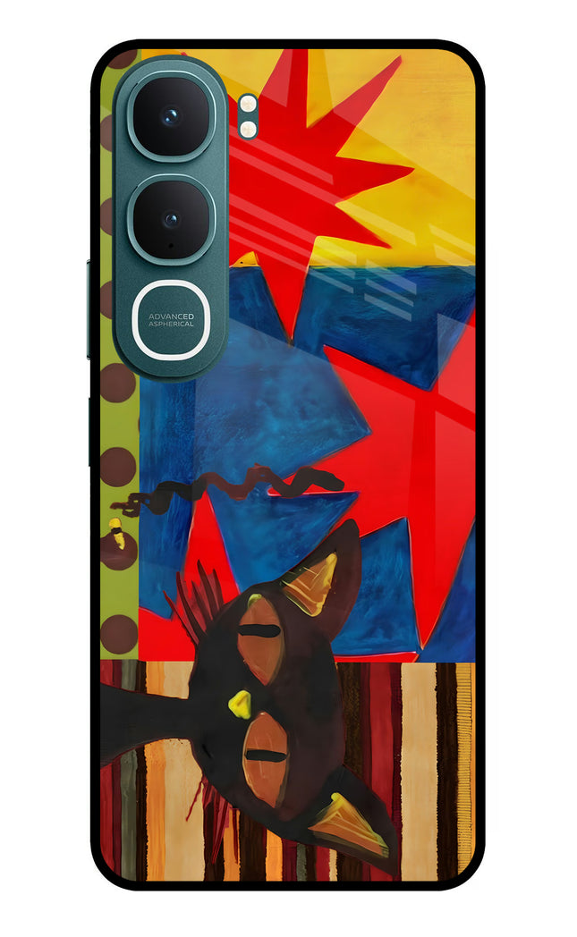 Pop Cat Vivo Y31 5G Glass Case