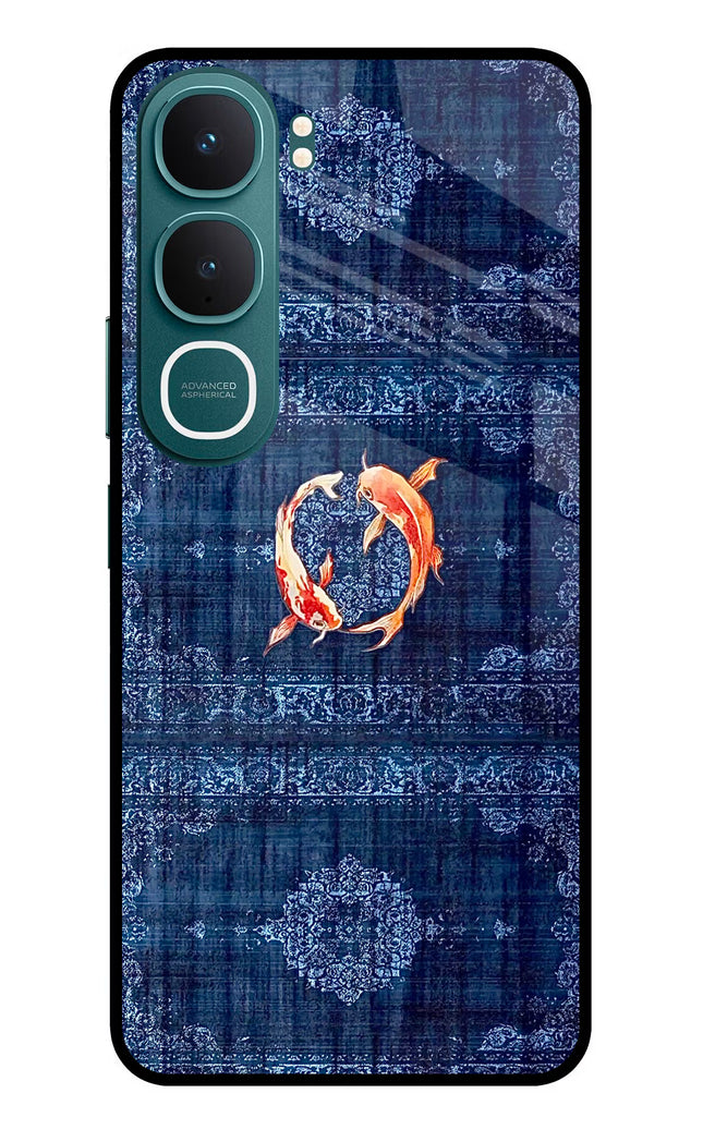 Koi Blue Vivo Y31 5G Glass Case