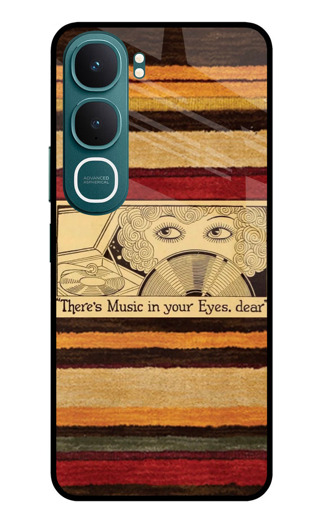 Vinyl Stripes Vivo Y31 5G Glass Case