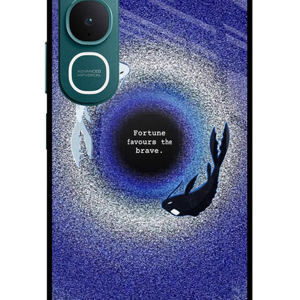 Dark Koi Vivo Y31 5G Glass Case