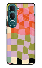 Wavy Grid Vivo Y31 5G Glass Case