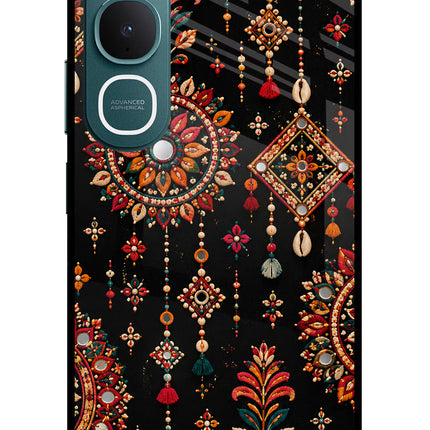 Boho Noir Vivo Y31 5G Glass Case