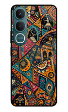 Folk Print Vivo Y31 5G Glass Case