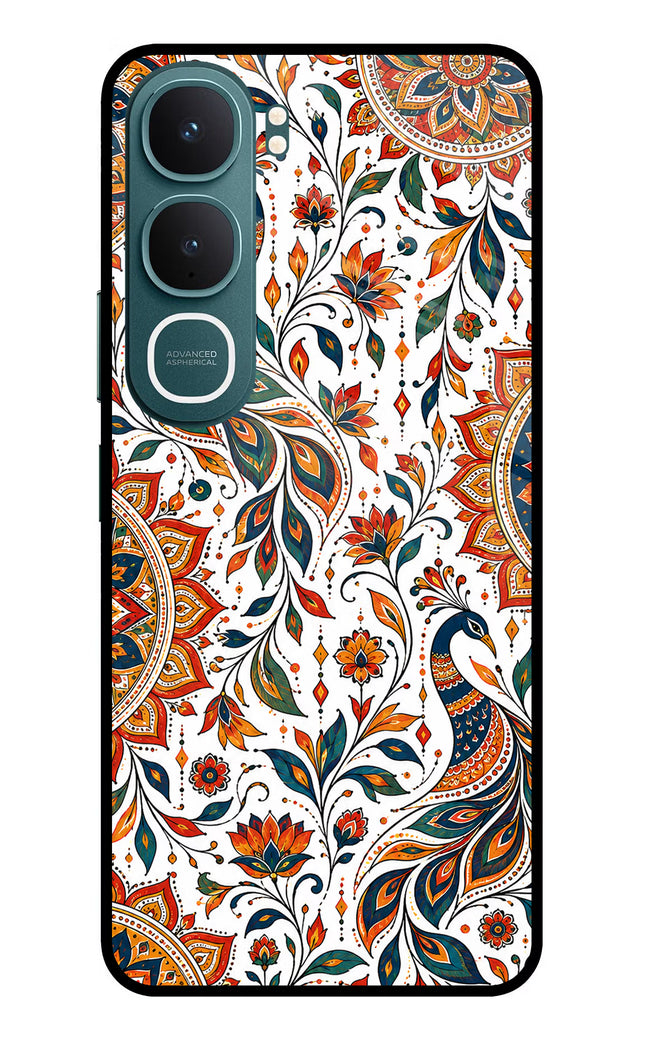 White Mayura Vivo Y31 5G Glass Case