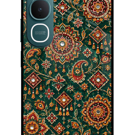 Green Pataka Vivo Y31 5G Glass Case
