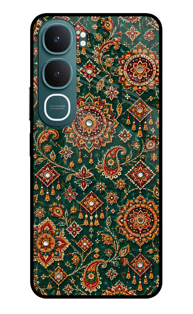 Green Pataka Vivo Y31 5G Glass Case