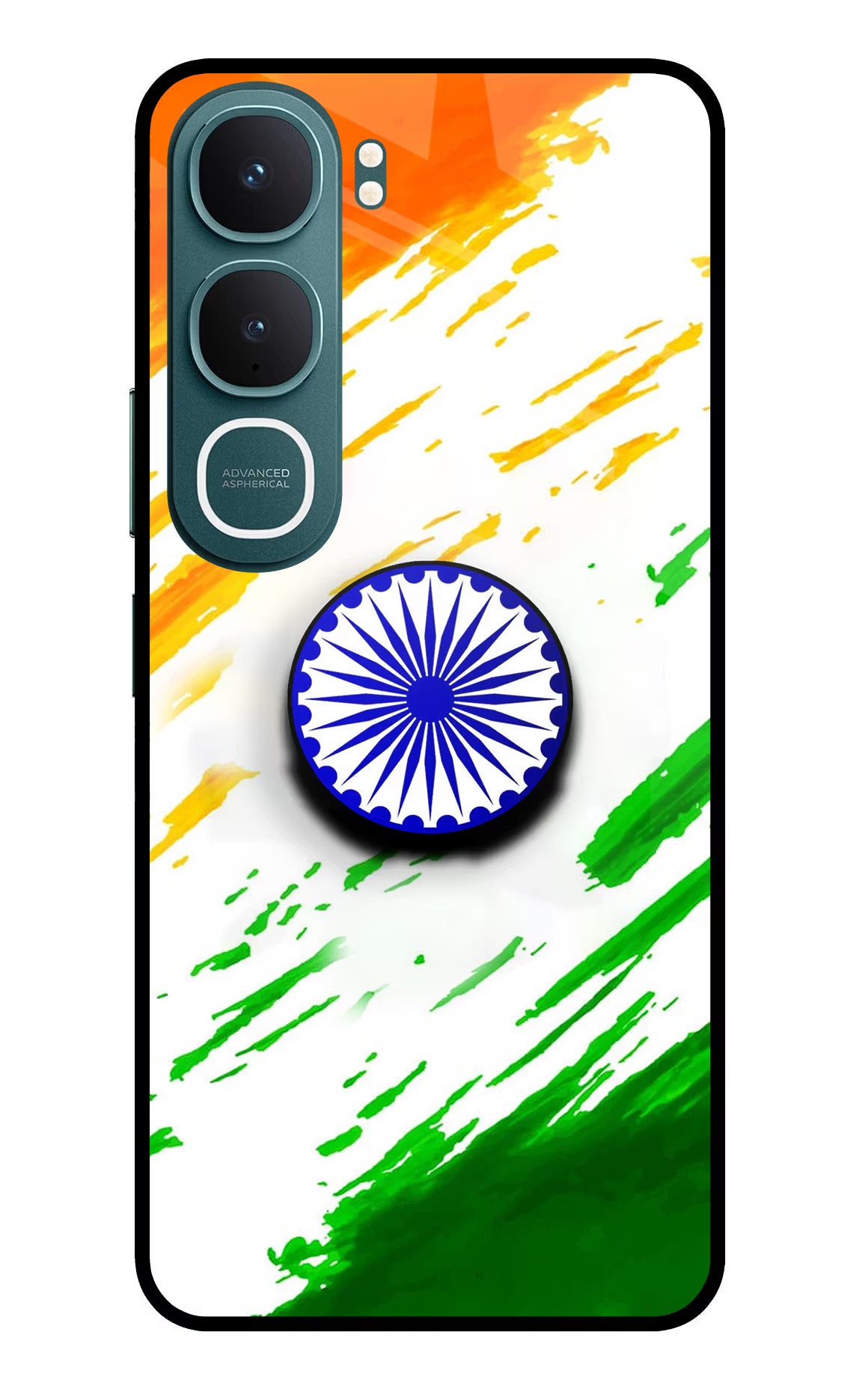 Indian Flag Ashoka Chakra Vivo Y31 5G Pop Case by Casekaro