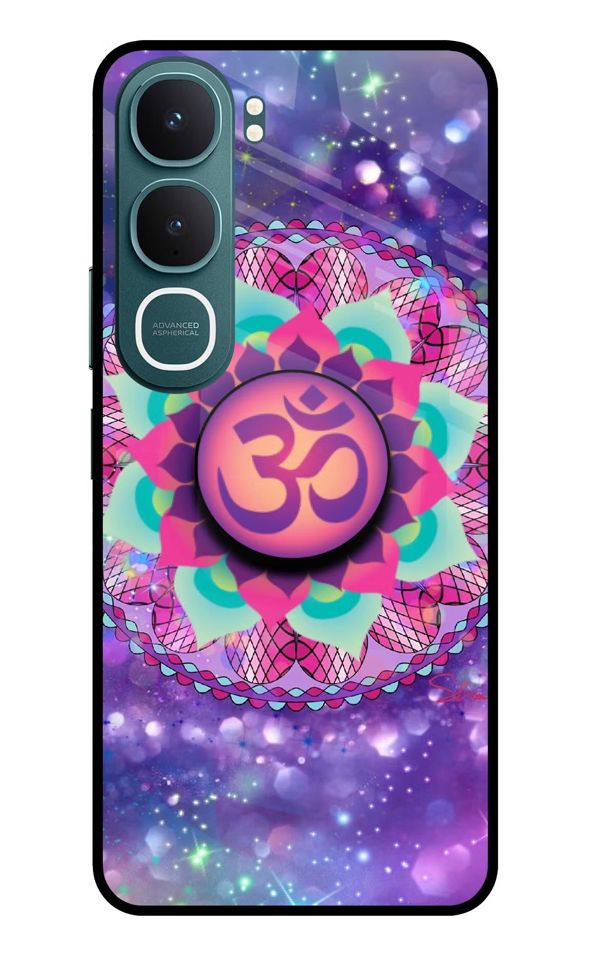 Om Purple Vivo Y31 5G Pop Case by Casekaro