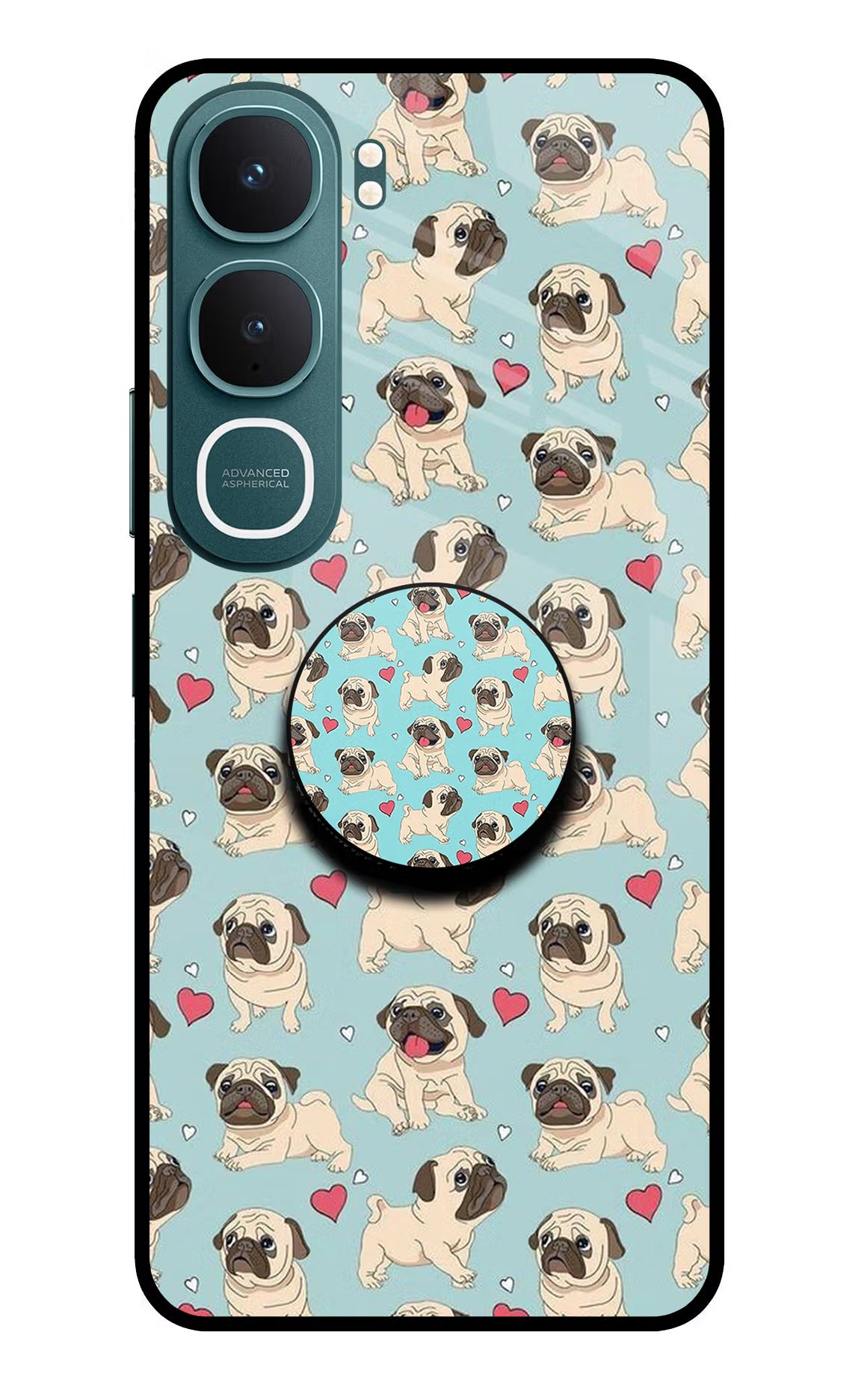 Pug Dog Vivo Y31 5G Pop Case by Casekaro