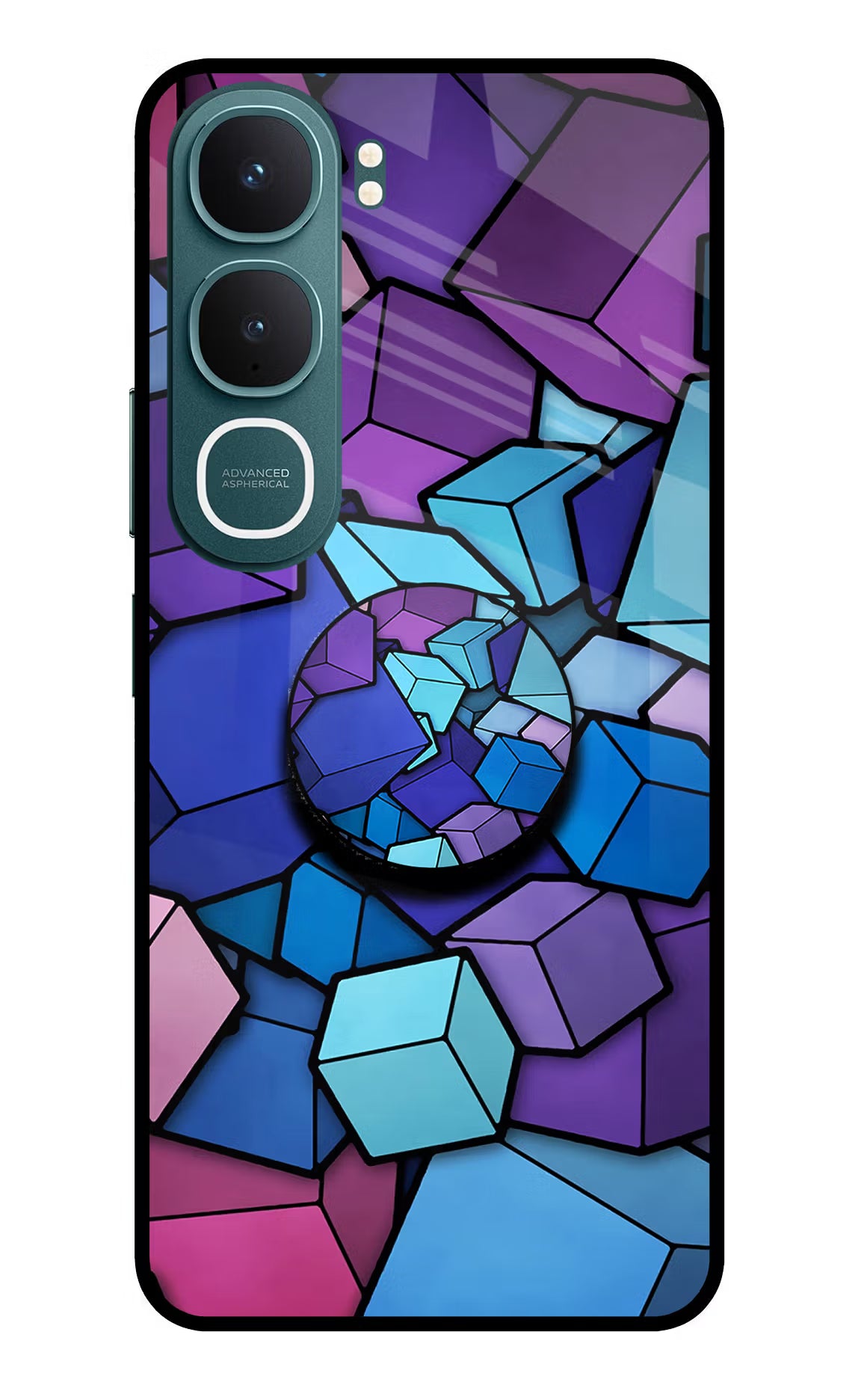 Cubic Abstract Vivo Y31 5G Pop Case by Casekaro