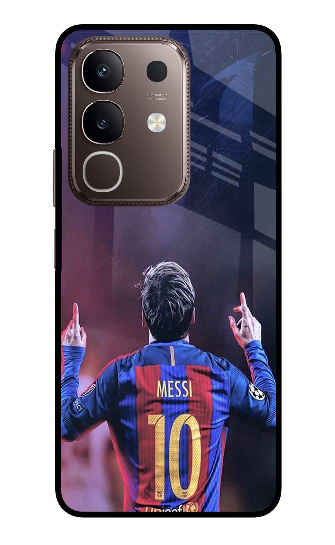 Messi Vivo Y31 Pro 5G Glass Case Back Cover by Casekaro