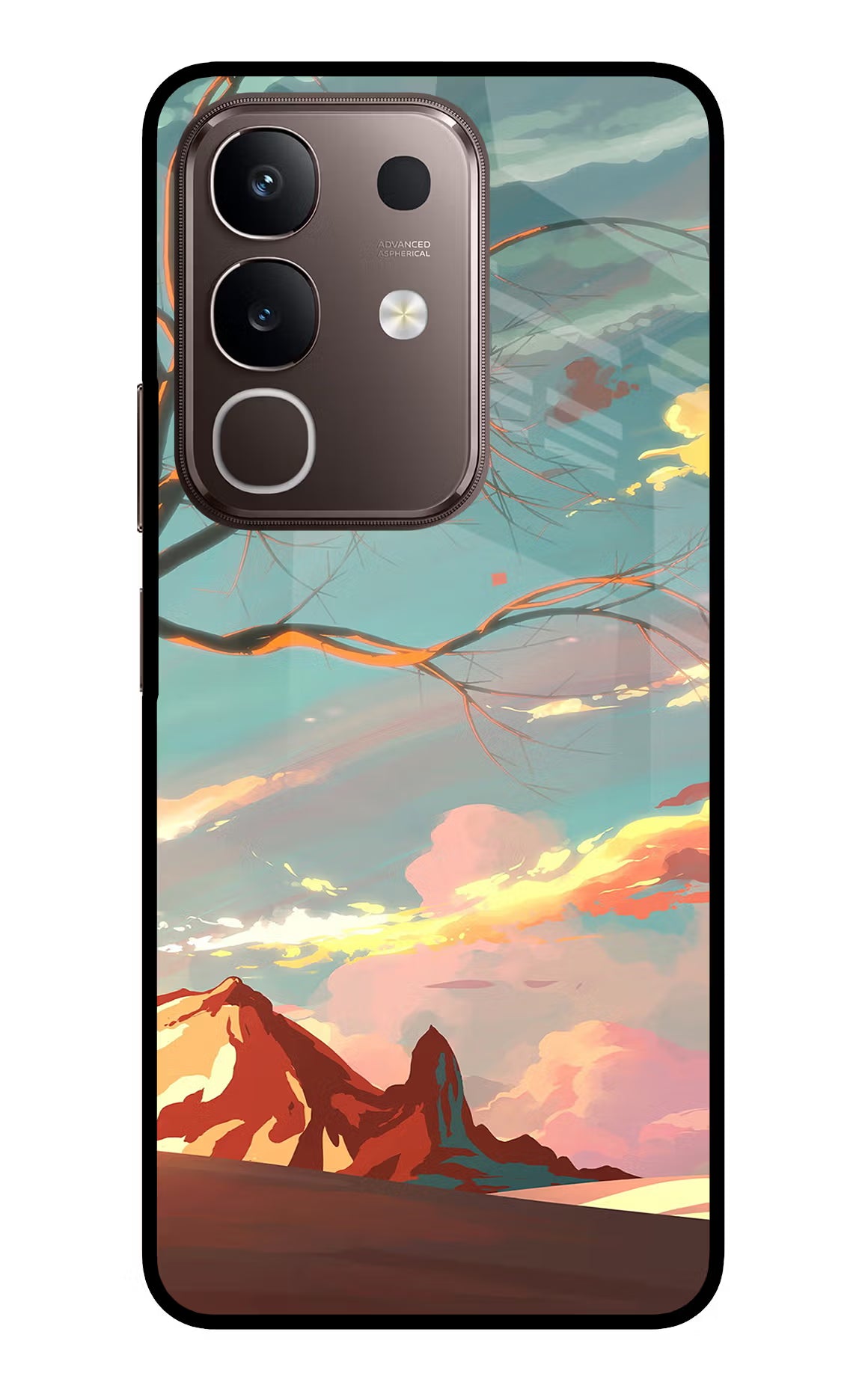 Scenery Vivo Y31 Pro 5G Glass Case Back Cover by Casekaro