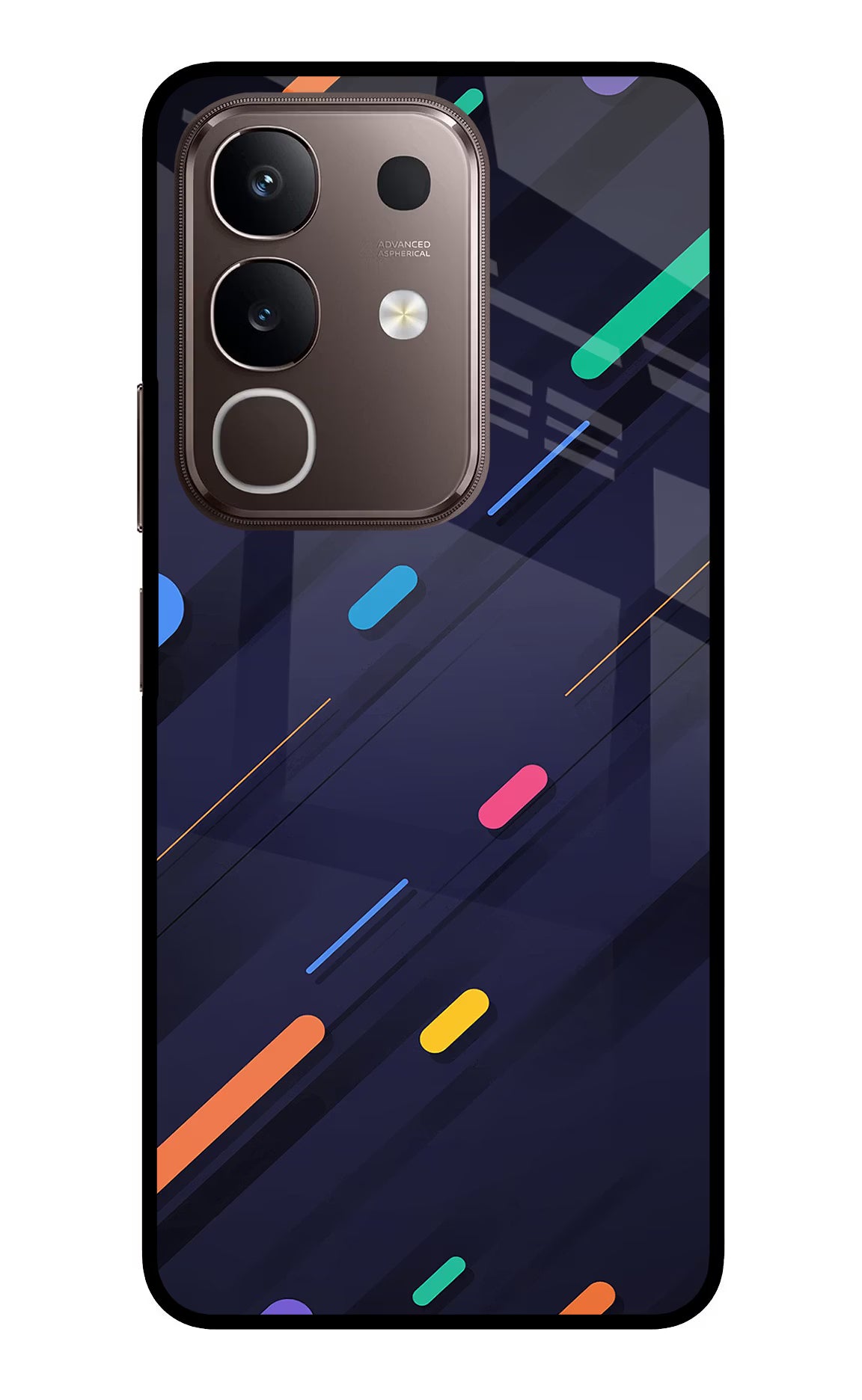 Abstract Design Vivo Y31 Pro 5G Glass Case Back Cover by Casekaro