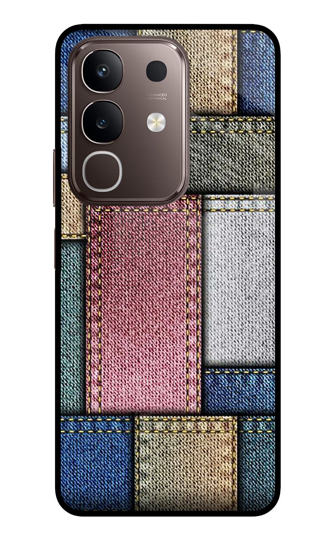 Multicolor Jeans Vivo Y31 Pro 5G Glass Case
