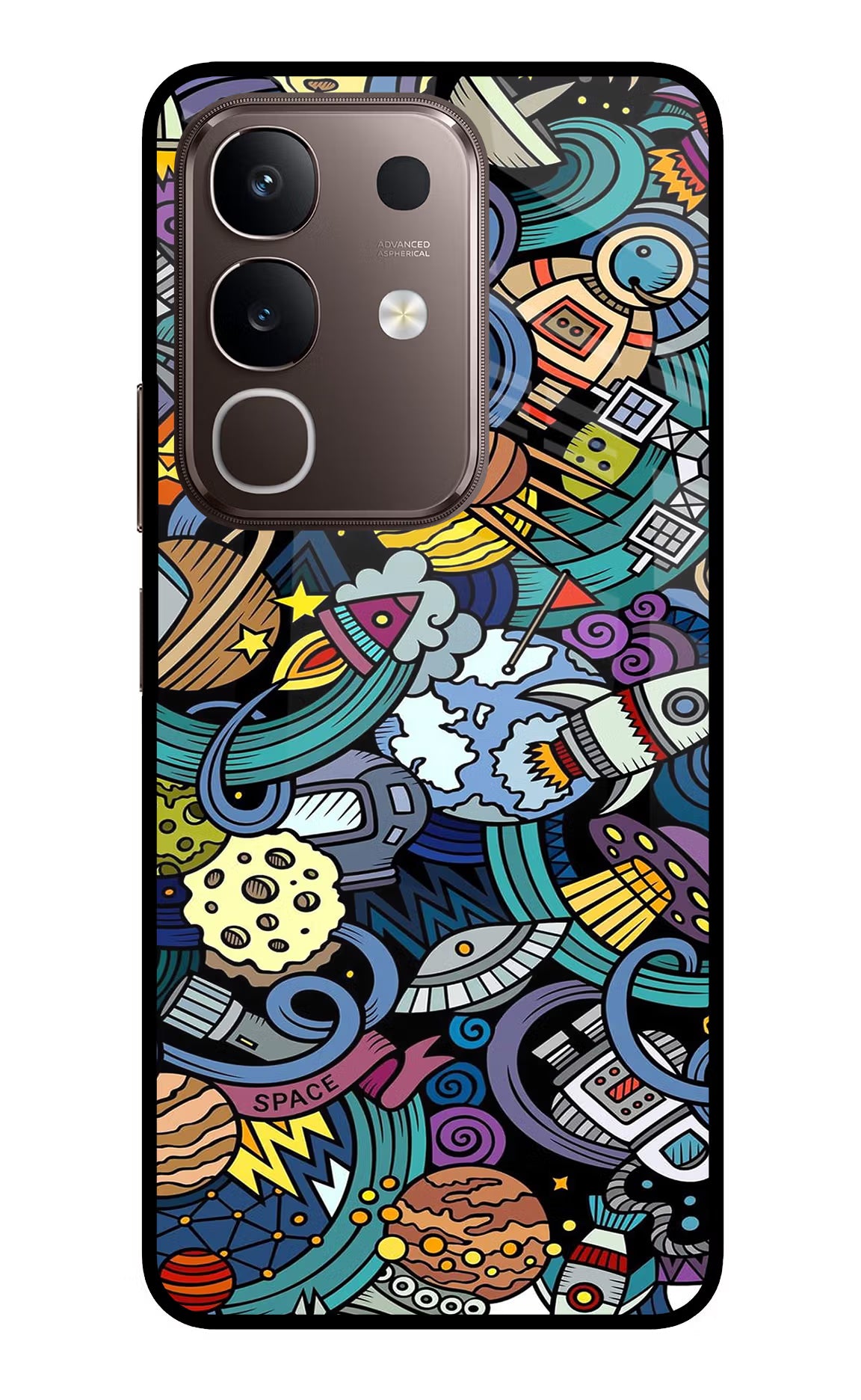 Space Abstract Vivo Y31 Pro 5G Glass Case