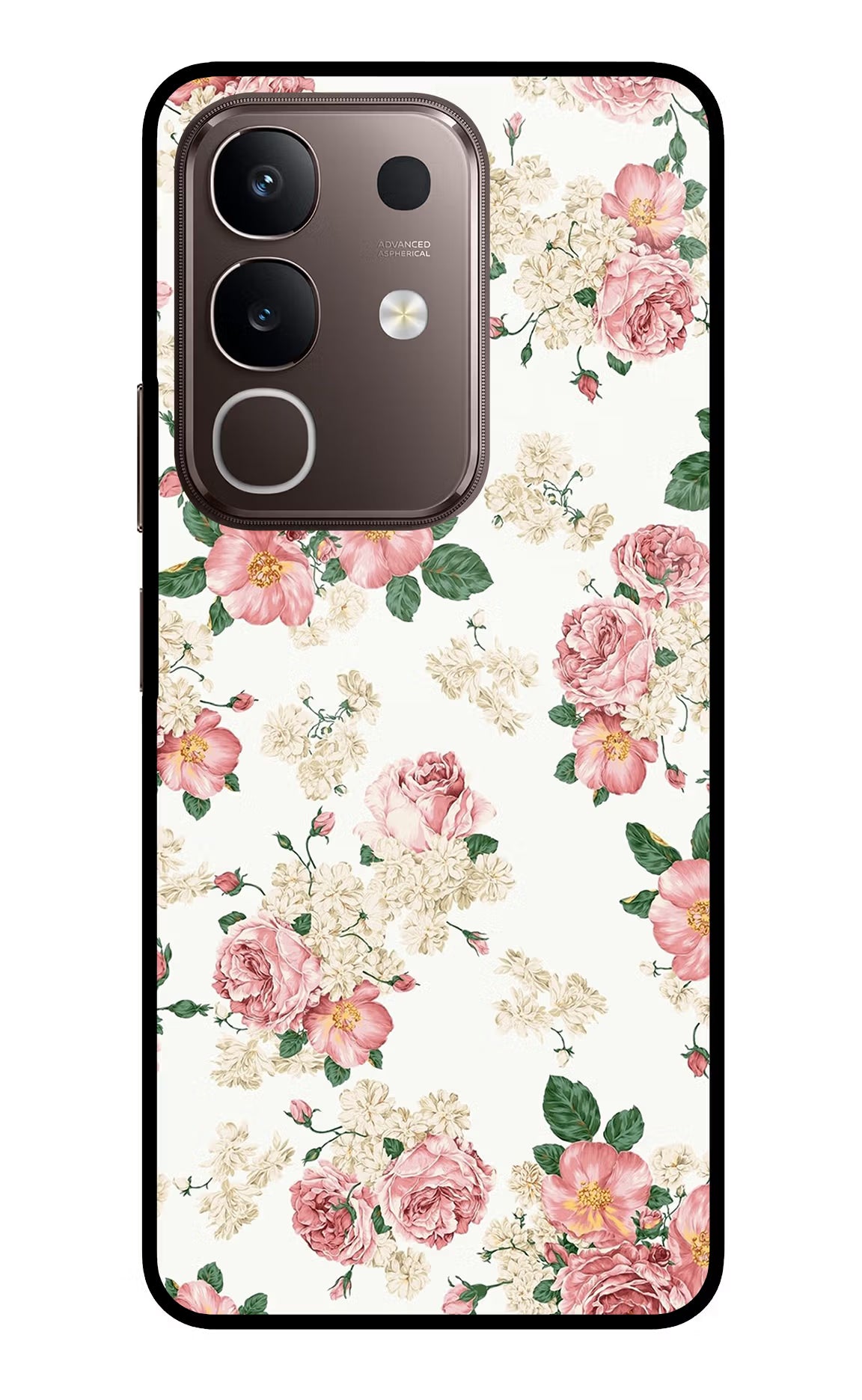 Flowers Vivo Y31 Pro 5G Glass Case Back Cover by Casekaro