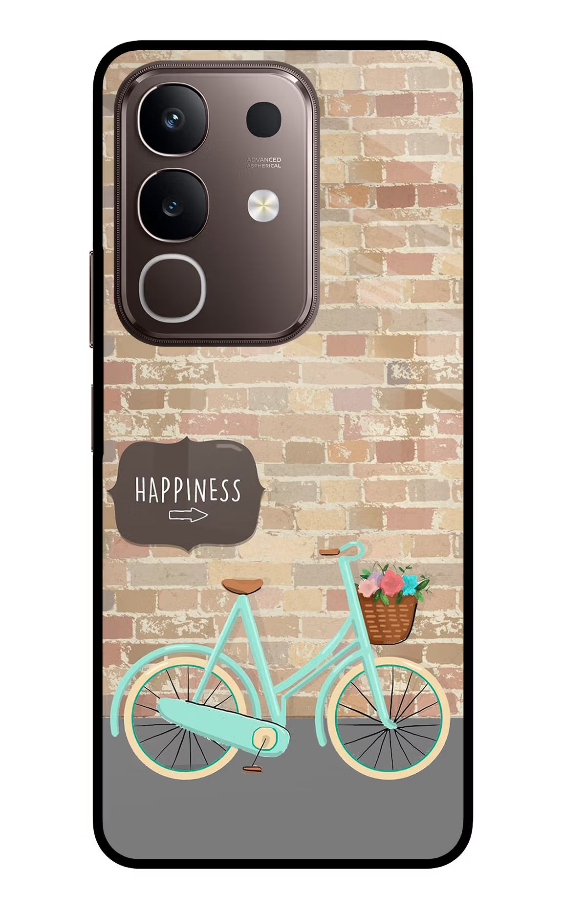 Happiness Artwork Vivo Y31 Pro 5G Glass Case Back Cover by Casekaro