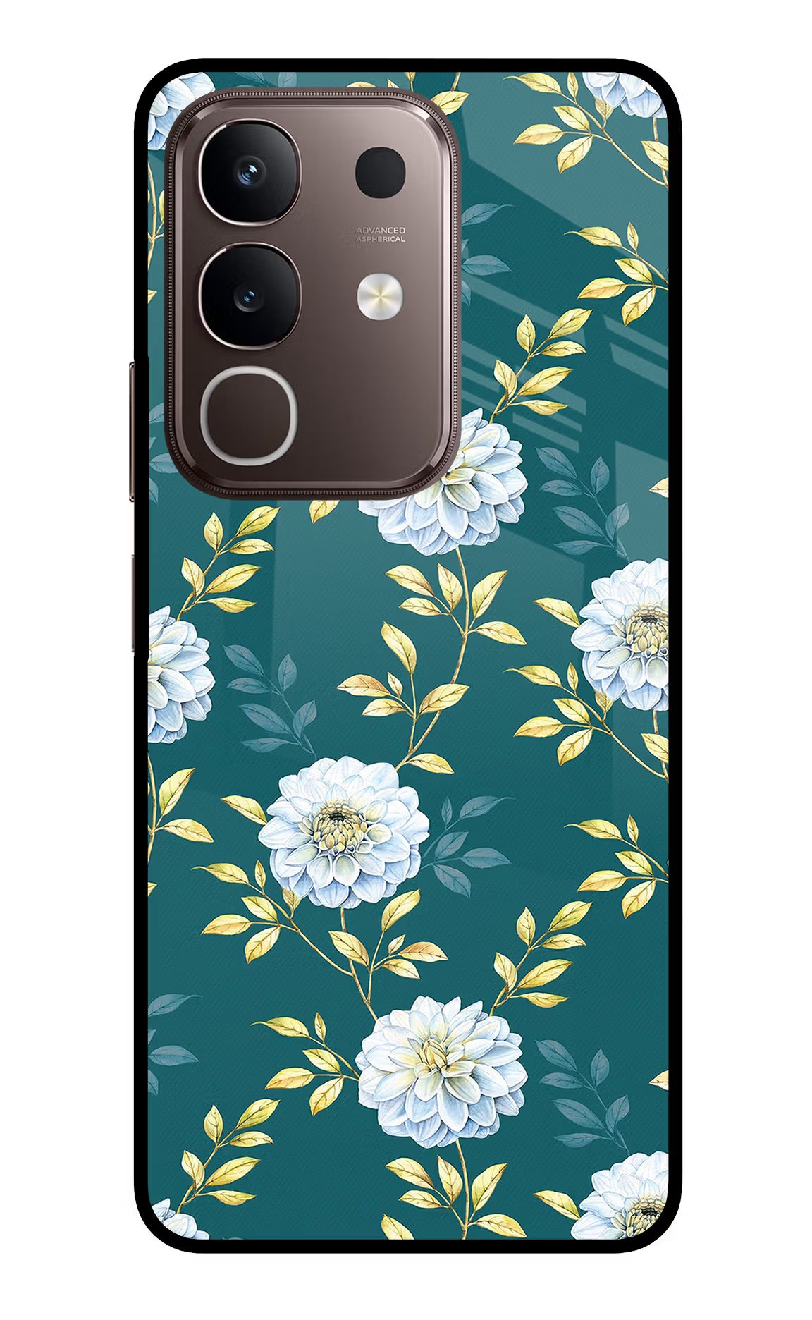 Flowers Vivo Y31 Pro 5G Glass Case