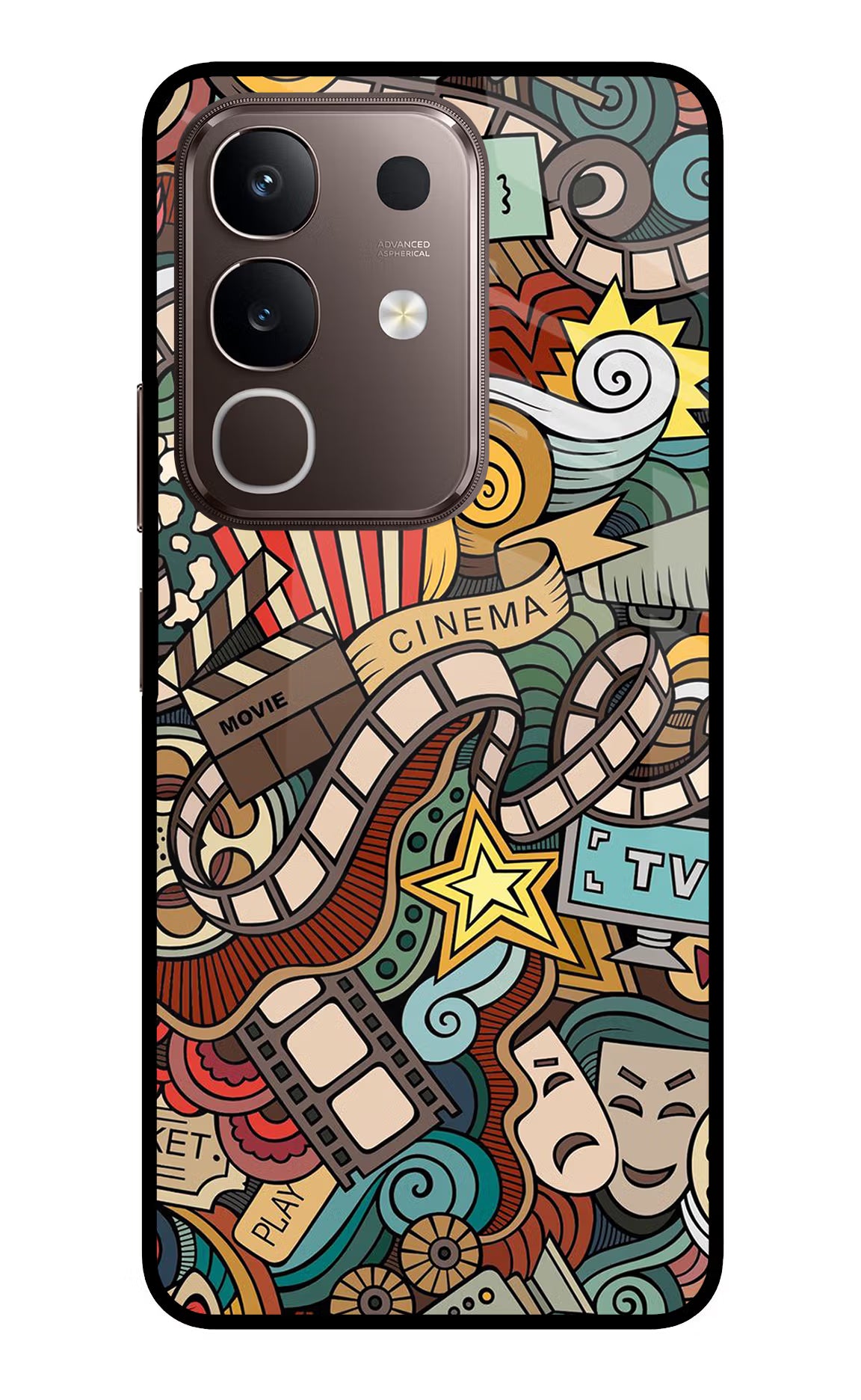 Cinema Abstract Vivo Y31 Pro 5G Glass Case