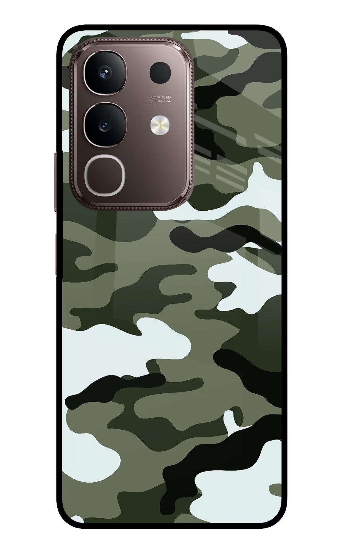 Camouflage Vivo Y31 Pro 5G Glass Case