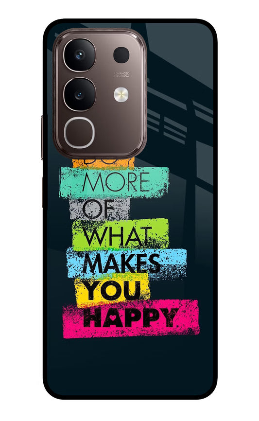 Do More Of What Makes You Happy Vivo Y31 Pro 5G Glass Case