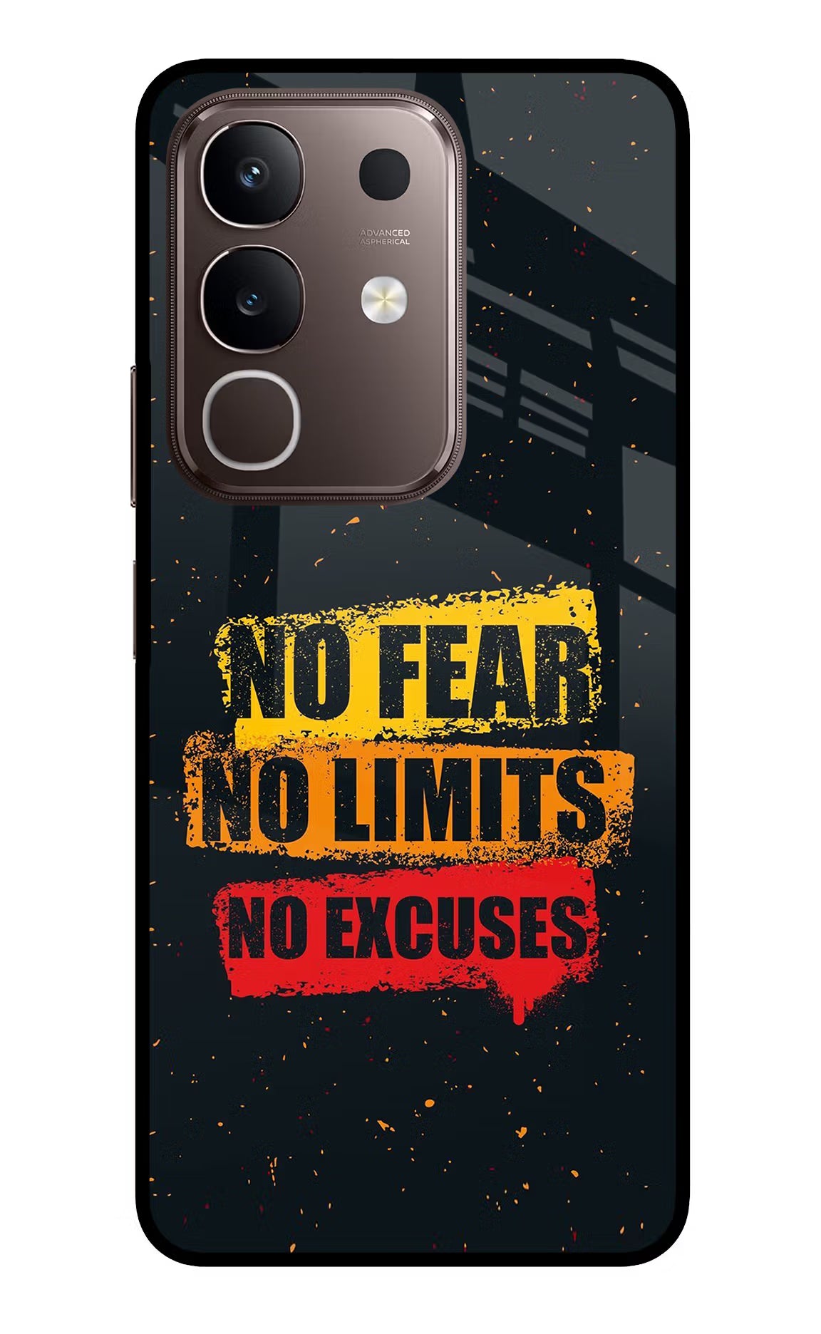 No Fear No Limits No Excuse Vivo Y31 Pro 5G Glass Case