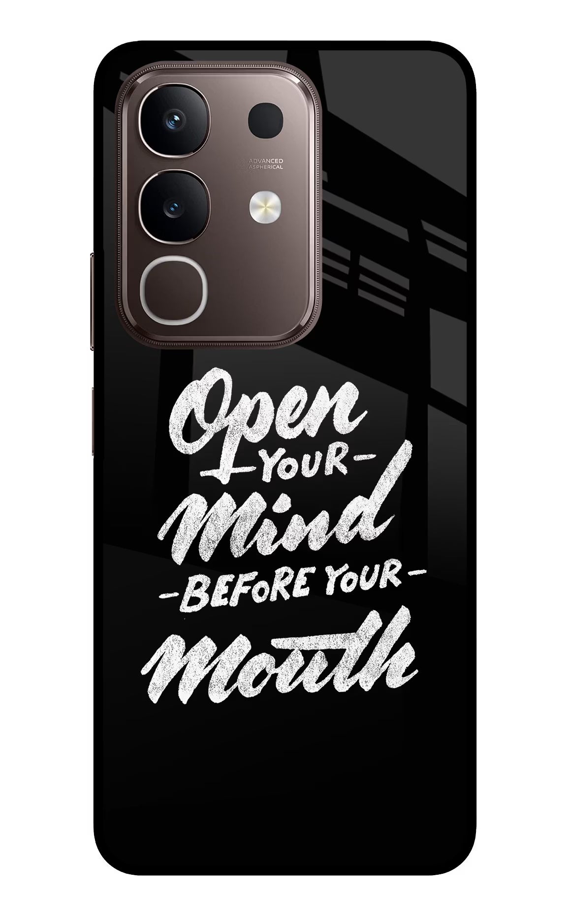 Open Your Mind Before Your Mouth Vivo Y31 Pro 5G Glass Case