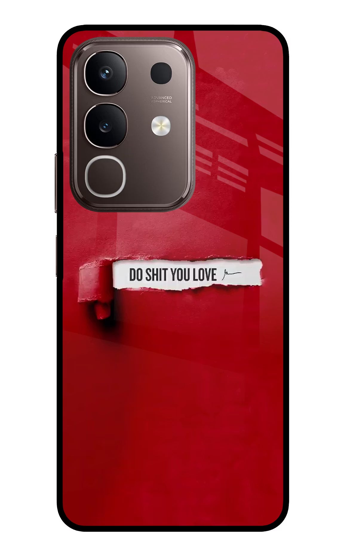 Do Shit You Love Vivo Y31 Pro 5G Glass Case Back Cover by Casekaro