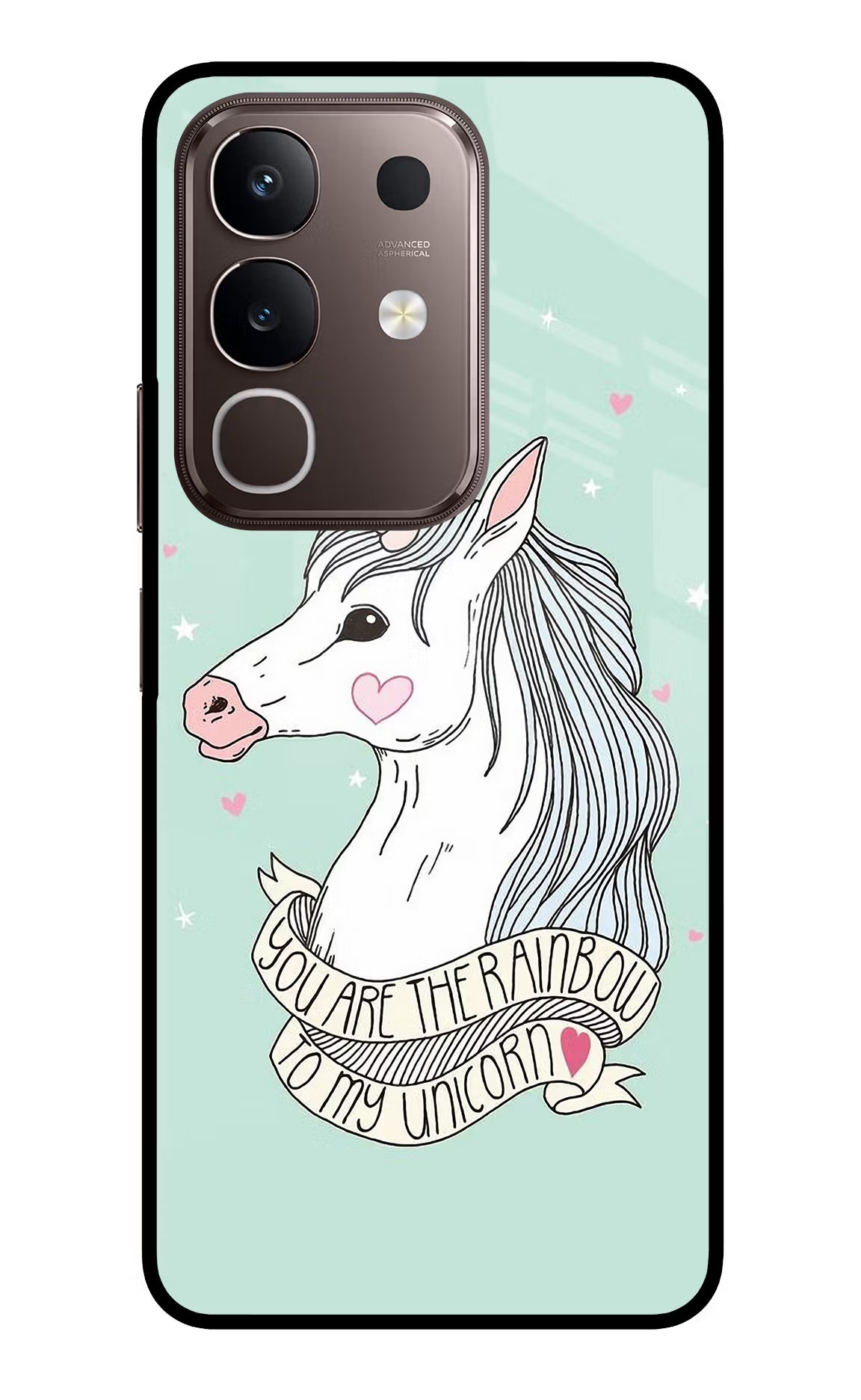 Unicorn Wallpaper Vivo Y31 Pro 5G Glass Case Back Cover by Casekaro