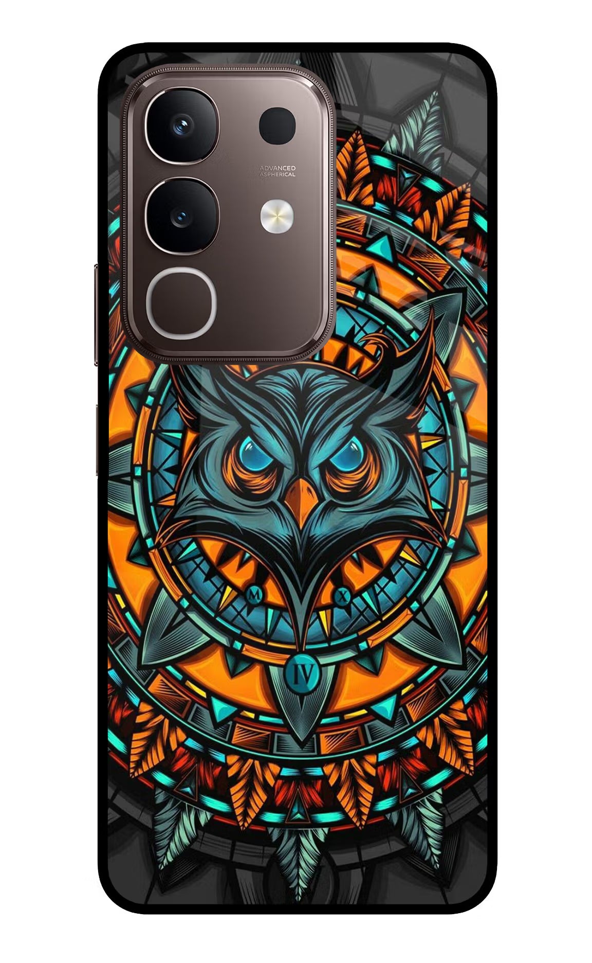 Angry Owl Art Vivo Y31 Pro 5G Glass Case
