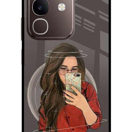 Selfie Queen Vivo Y31 Pro 5G Glass Case Back Cover by Casekaro