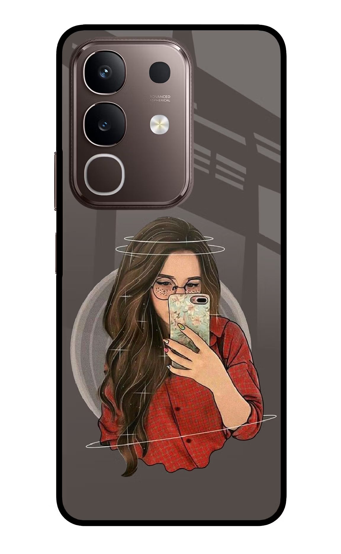 Selfie Queen Vivo Y31 Pro 5G Glass Case Back Cover by Casekaro