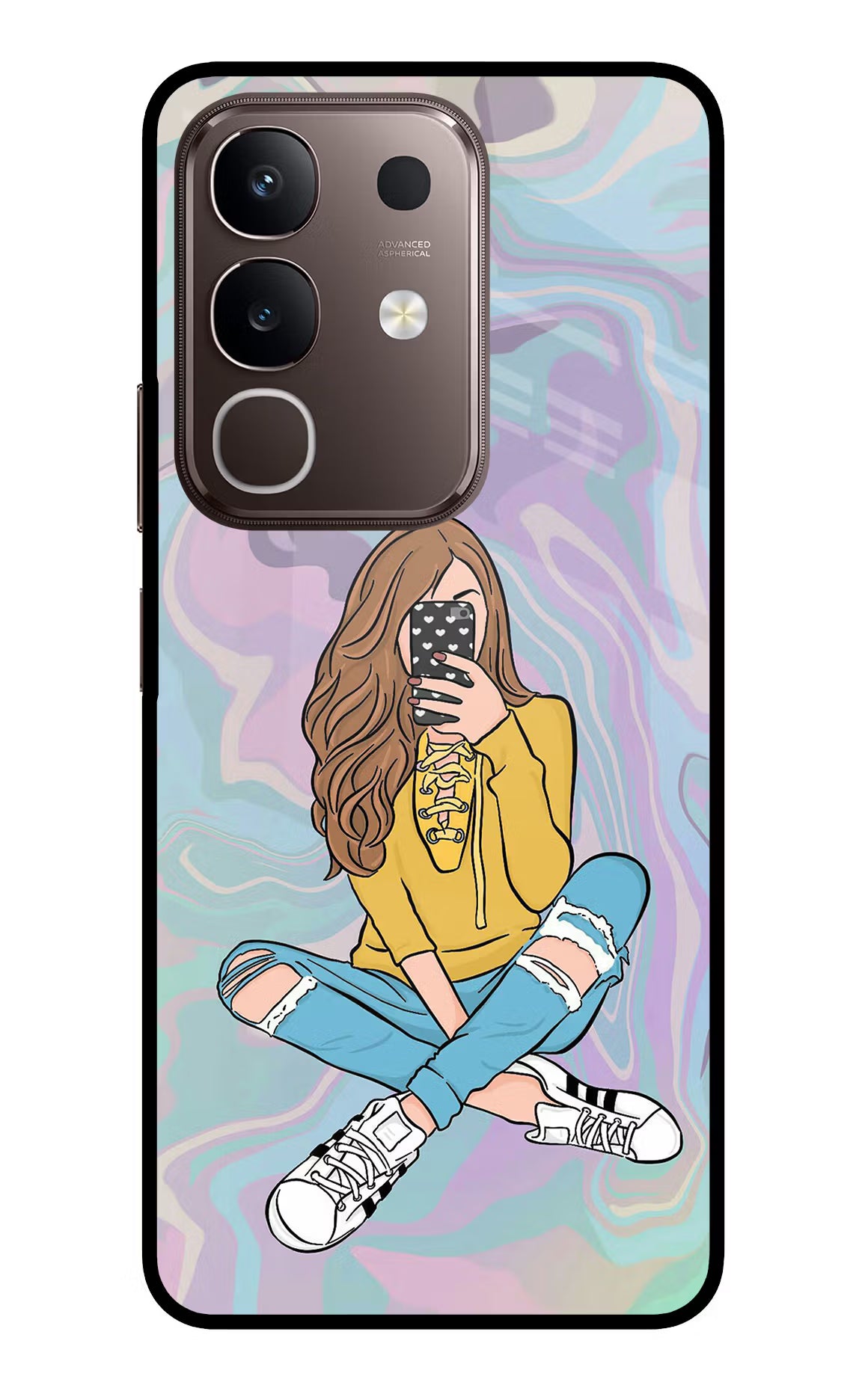 Selfie Girl Vivo Y31 Pro 5G Glass Case