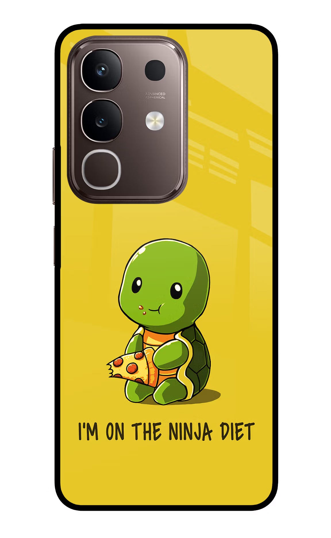 I'm on Ninja Diet Vivo Y31 Pro 5G Glass Case Back Cover by Casekaro
