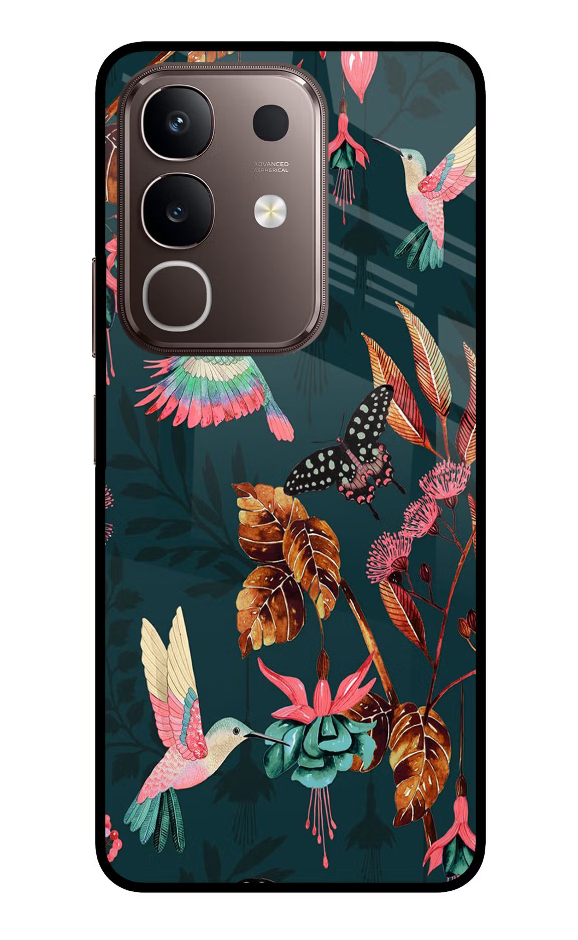 Birds Vivo Y31 Pro 5G Glass Case Back Cover by Casekaro