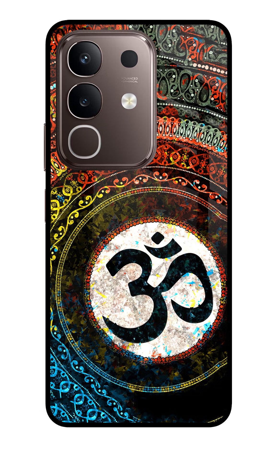Om Cultural Vivo Y31 Pro 5G Glass Case Back Cover by Casekaro