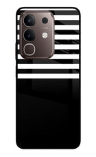Black and White Print Vivo Y31 Pro 5G Glass Case