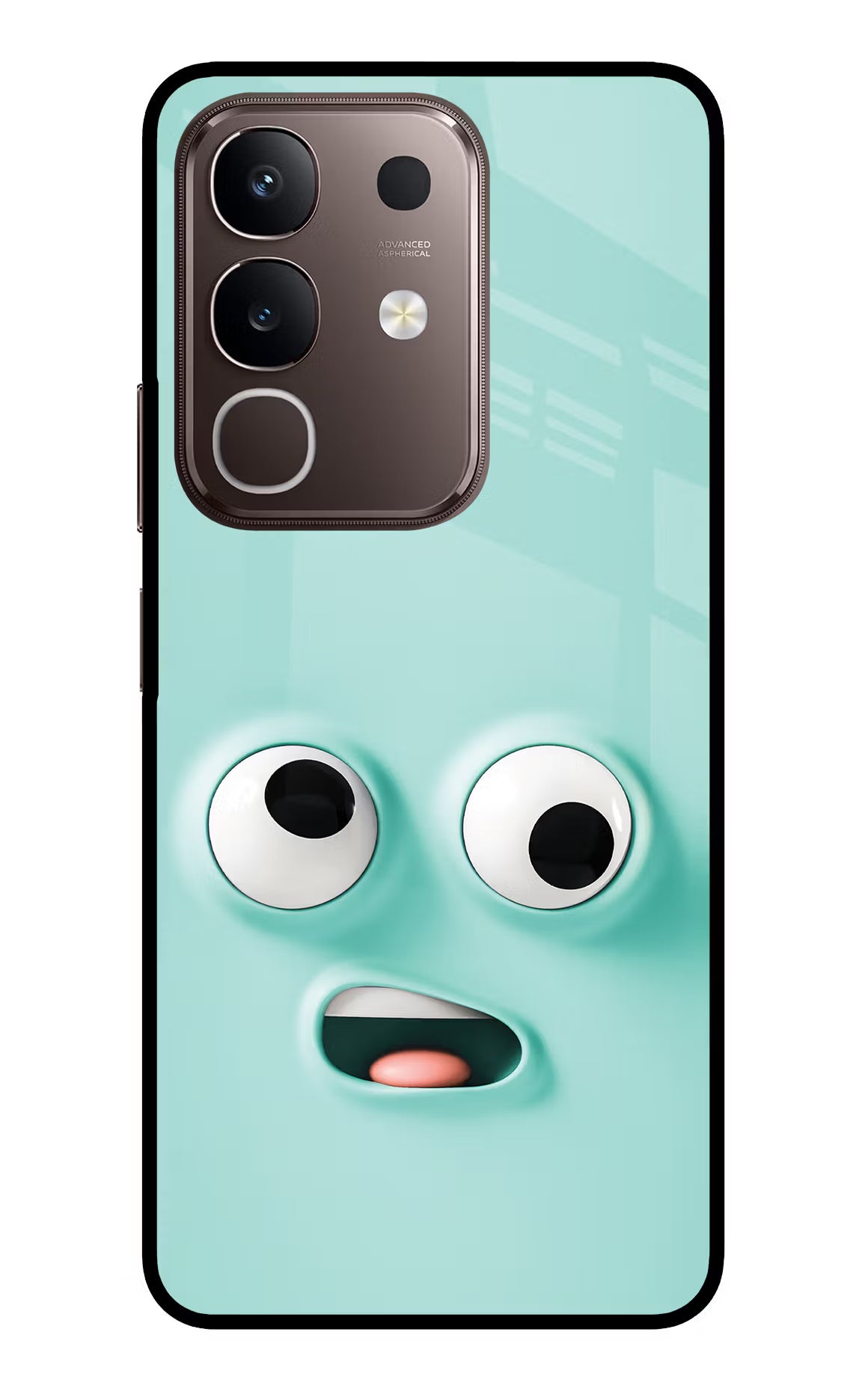 Funny Cartoon Vivo Y31 Pro 5G Glass Case Back Cover by Casekaro