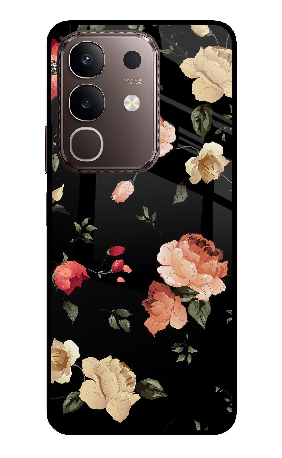 Flowers Vivo Y31 Pro 5G Glass Case