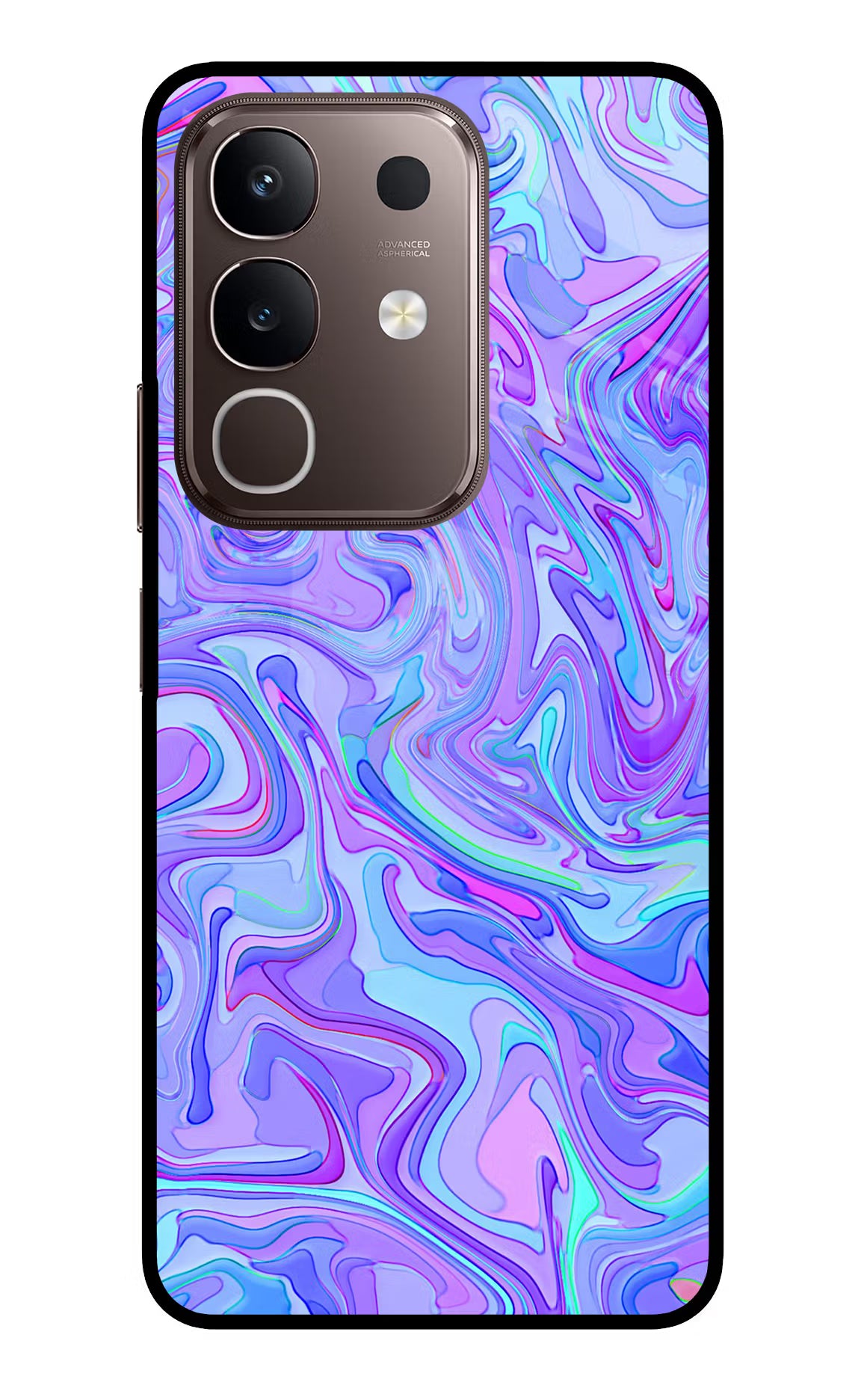 Glitter Vivo Y31 Pro 5G Glass Case Back Cover by Casekaro