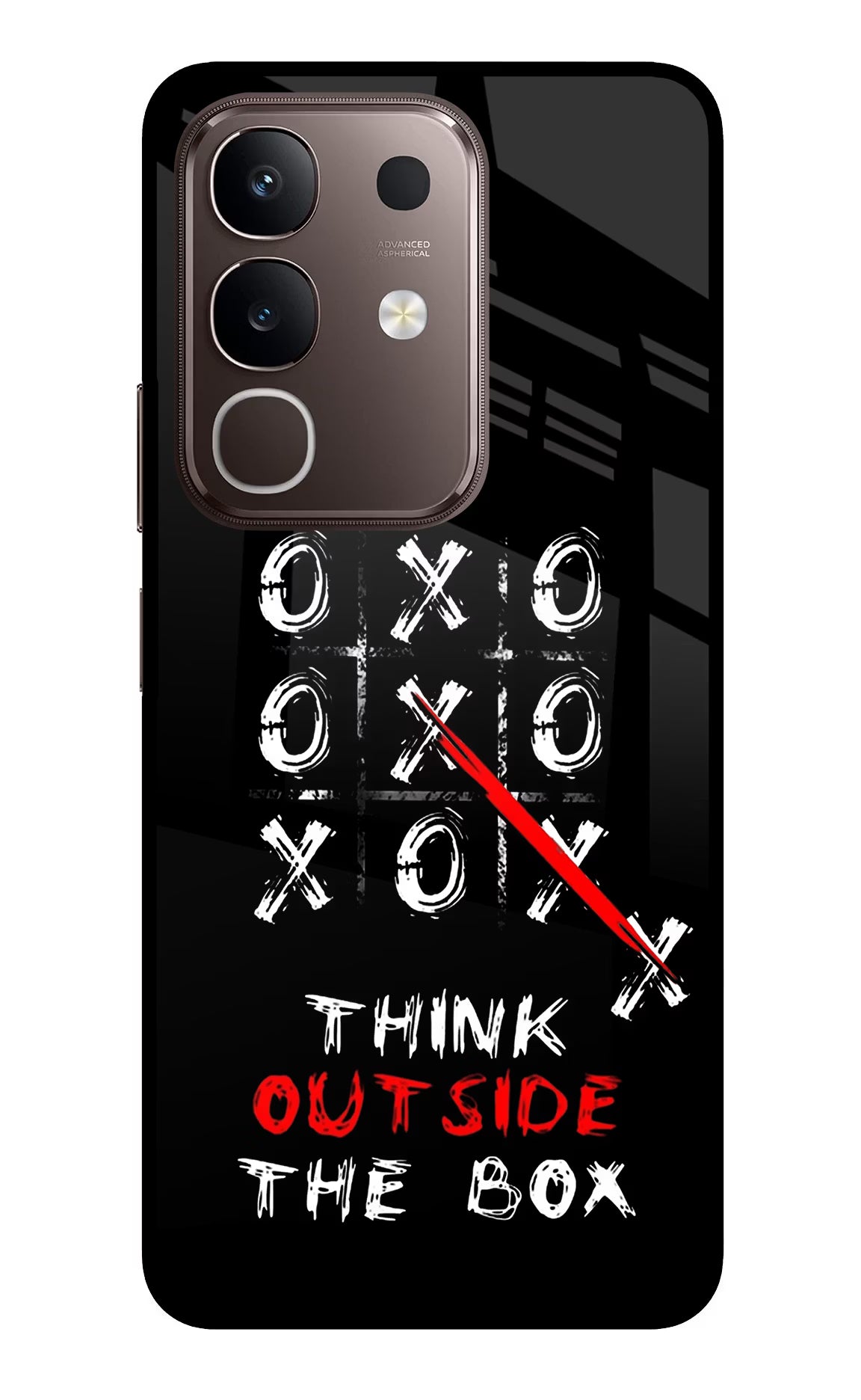 Think out of the BOX Vivo Y31 Pro 5G Glass Case Back Cover by Casekaro
