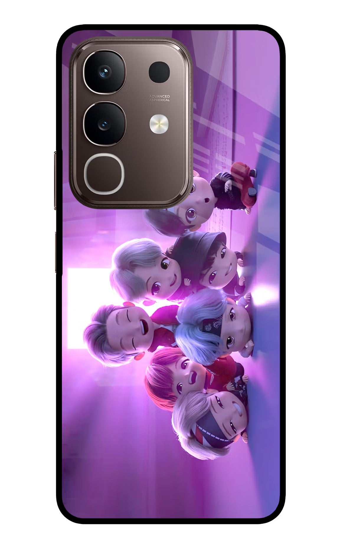 BTS Chibi Vivo Y31 Pro 5G Glass Case