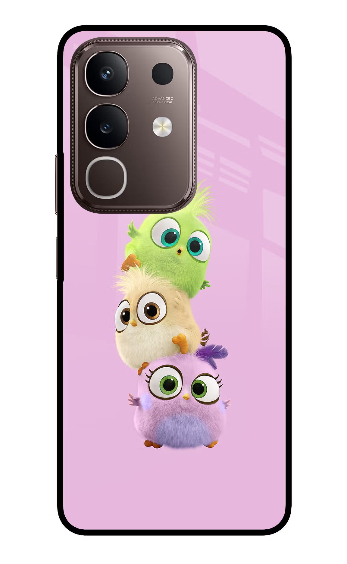 Cute Little Birds Vivo Y31 Pro 5G Glass Case Back Cover by Casekaro