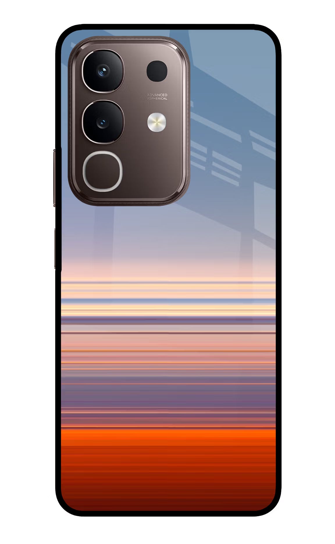 Morning Colors Vivo Y31 Pro 5G Glass Case Back Cover by Casekaro