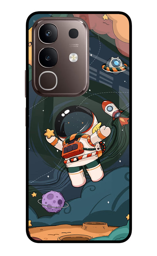 Cartoon Astronaut Vivo Y31 Pro 5G Glass Case