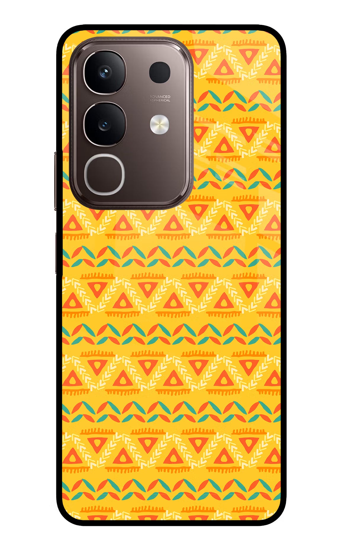 Tribal Pattern Vivo Y31 Pro 5G Glass Case Back Cover by Casekaro