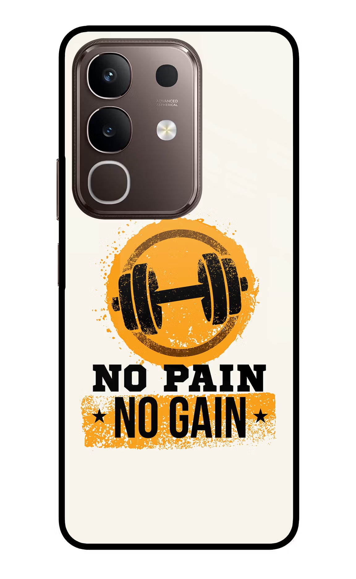 No Pain No Gain Vivo Y31 Pro 5G Glass Case