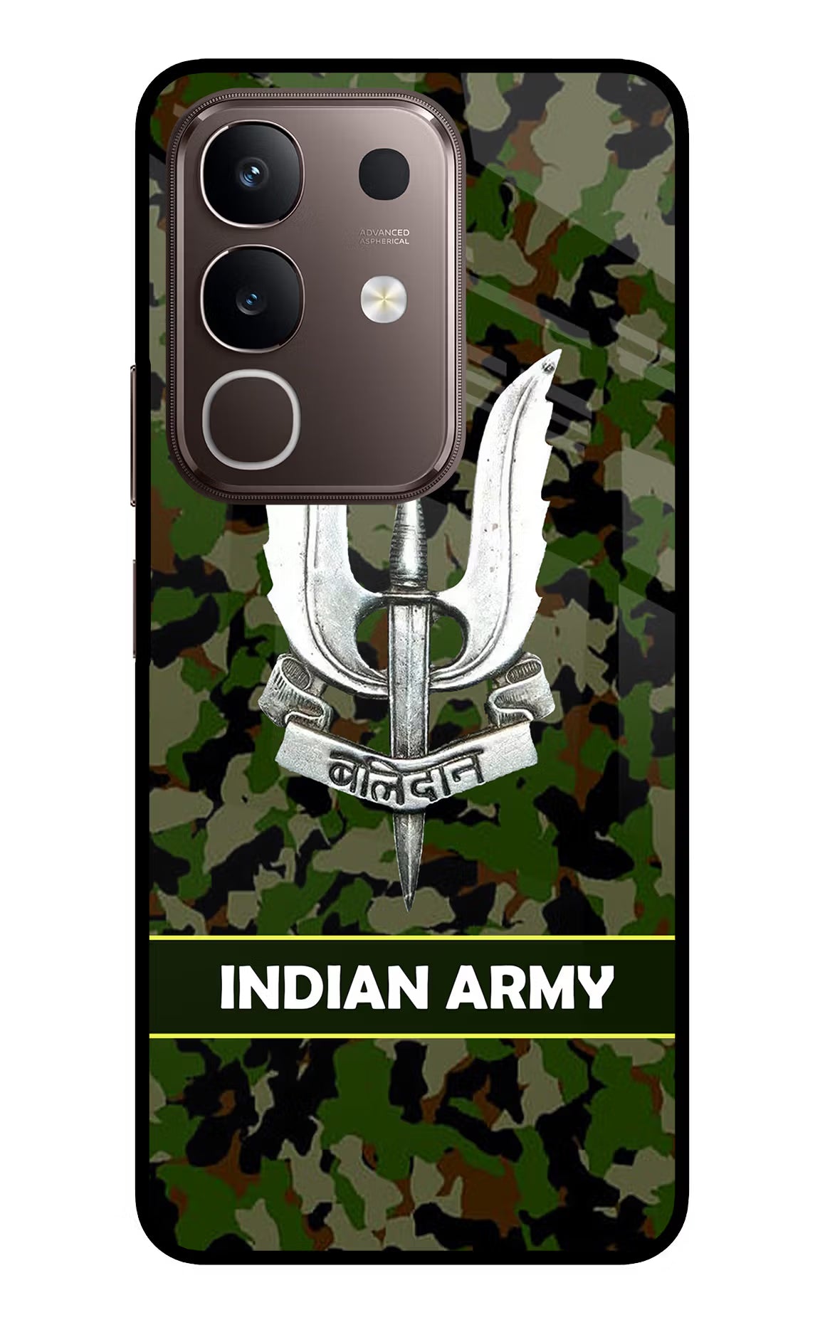 Balidan Indian Logo Vivo Y31 Pro 5G Glass Case Back Cover by Casekaro