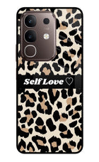 Leopard Print Self Love Vivo Y31 Pro 5G Glass Case